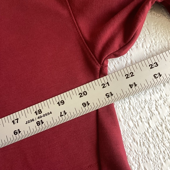 Avia Women's Athleisure Tie Back Hoodie in Red Balm Size Small - Picture 10 of 12